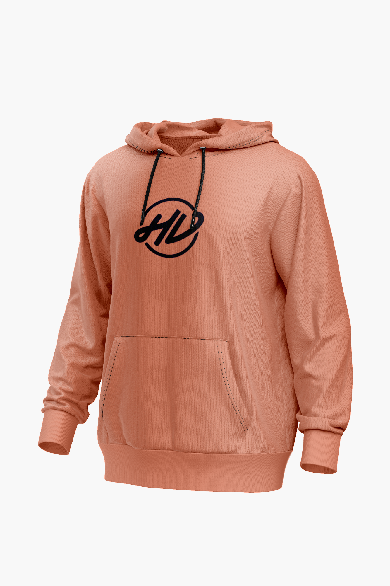 Moletom coral com monograma navy